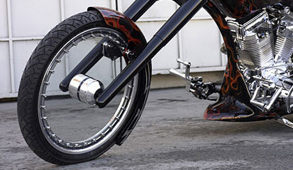 Motorcycle glass wheels