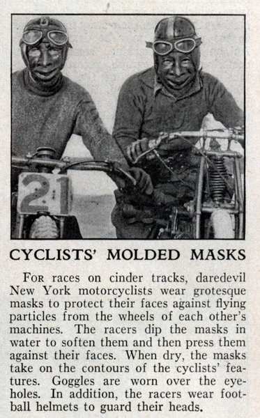 1933 motorcycle facemask