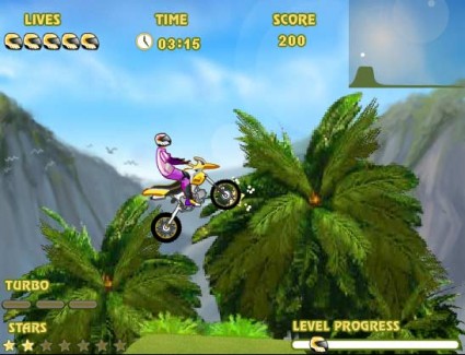 uphill rush motorcycle game screen shot